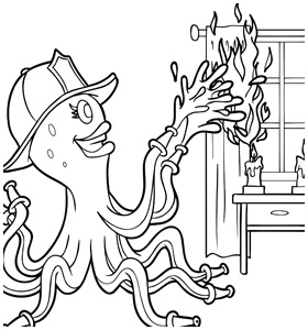 Fire Safe Friends Colouring Book