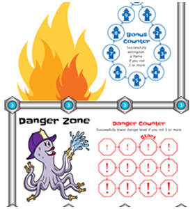 Four Alarm Blaze, the Be Fire Safe Print-n-Play Game